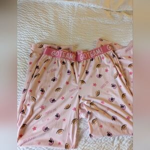 Pink Sports-Themed Pajama Pants
